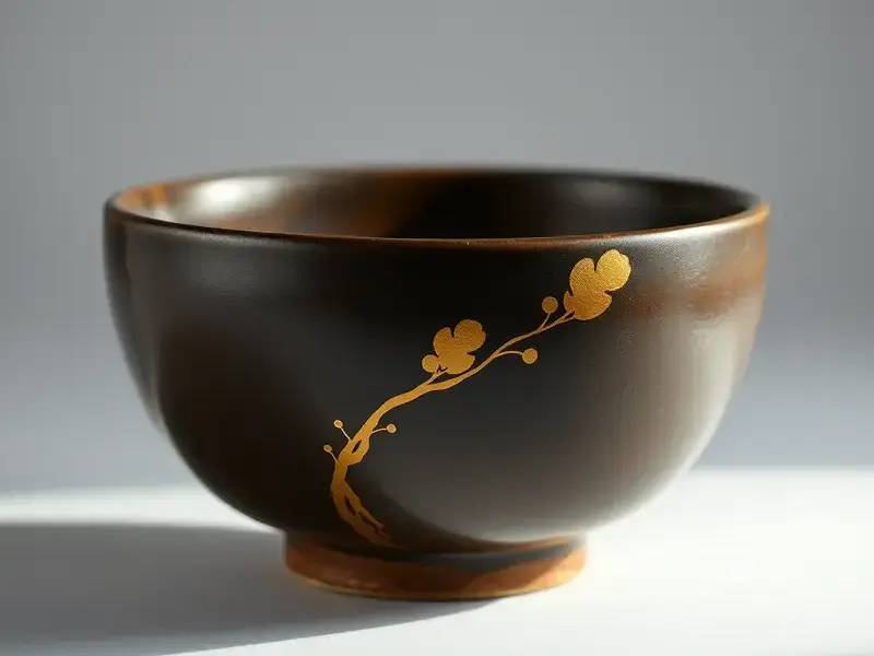 茶碗の金繕い修復
